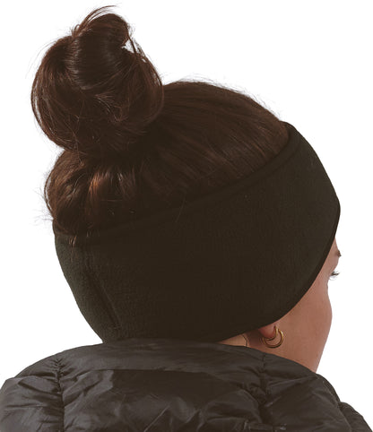 Vaga Fleece Running Headband - Black