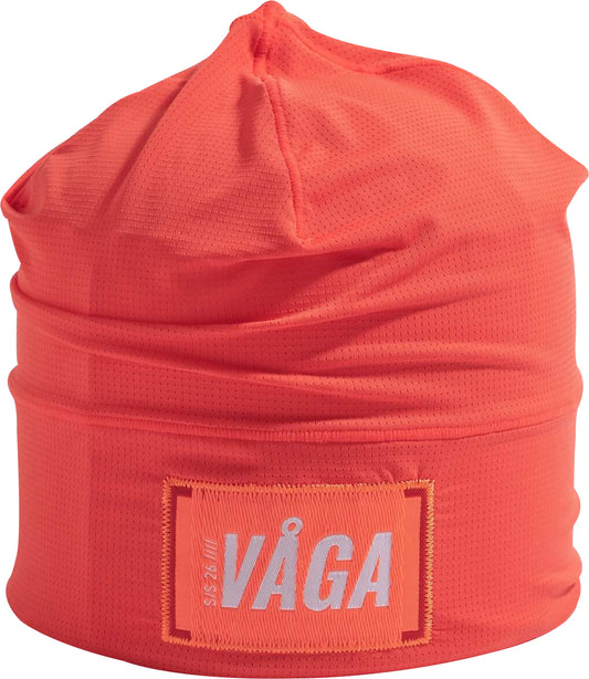 Vaga Lightweight Mesh Skull Running Beanie - Orange