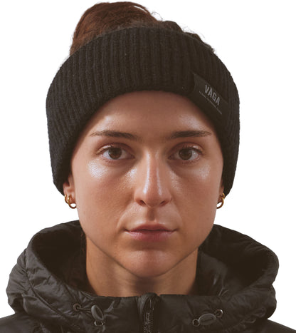 Vaga Midweight Running Headband - Black