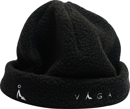Vaga Teddy Fleece Running Beanie - Black