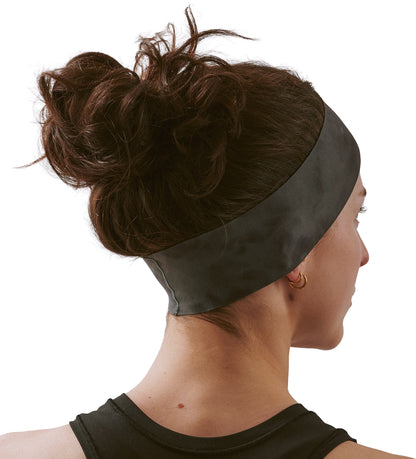 Vaga Tie Dye Lightweight Running Headband - Black