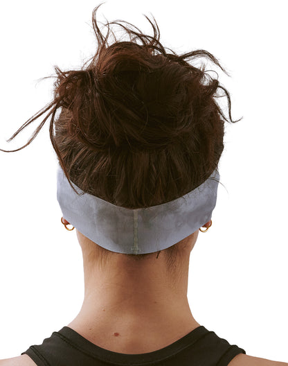 Vaga Tie Dye Lightweight Running Headband - Grey