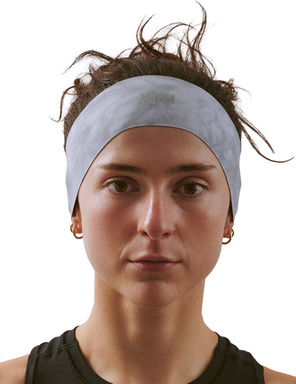 Vaga Tie Dye Lightweight Running Headband - Grey