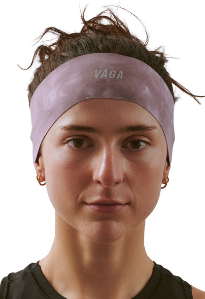Vaga Tie Dye Lightweight Running Headband - Purple