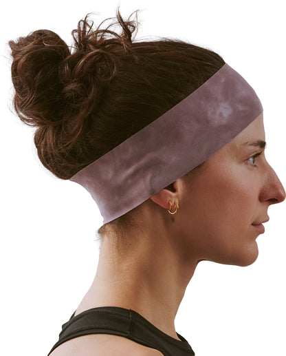 Vaga Tie Dye Lightweight Running Headband - Purple
