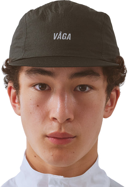 Vaga Wind Resistant Feather Running Cap - Black