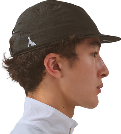 Vaga Wind Resistant Feather Running Cap - Black