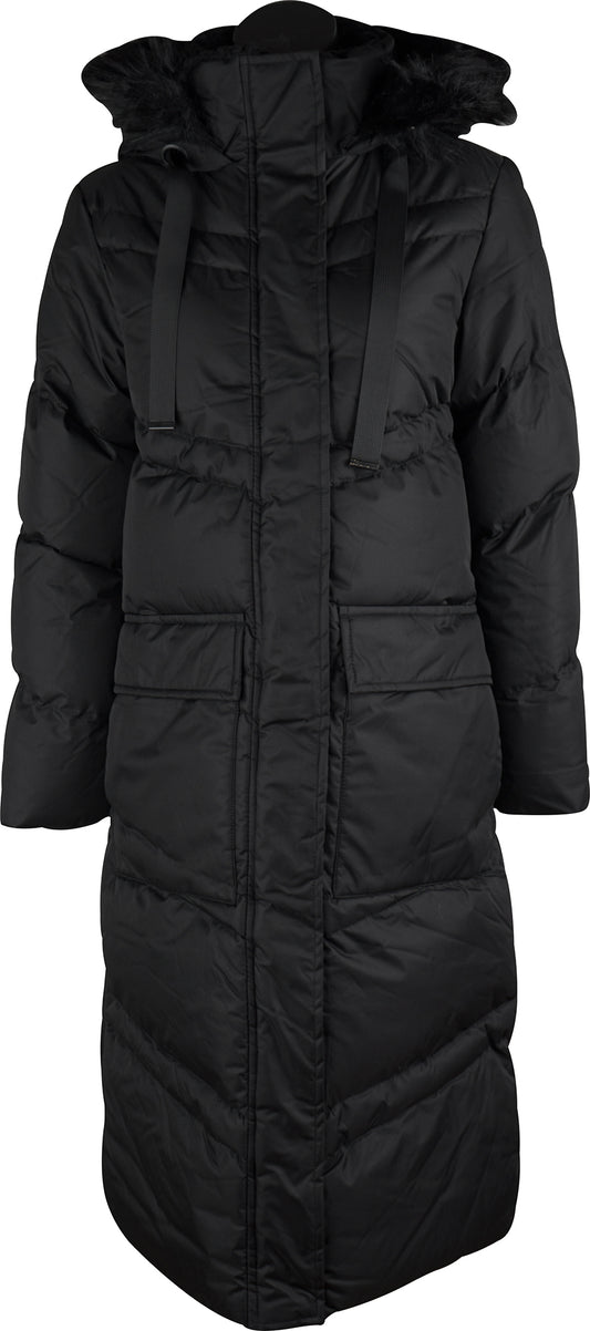 Weekend Vibes Fairway Womens Long Jacket - Black