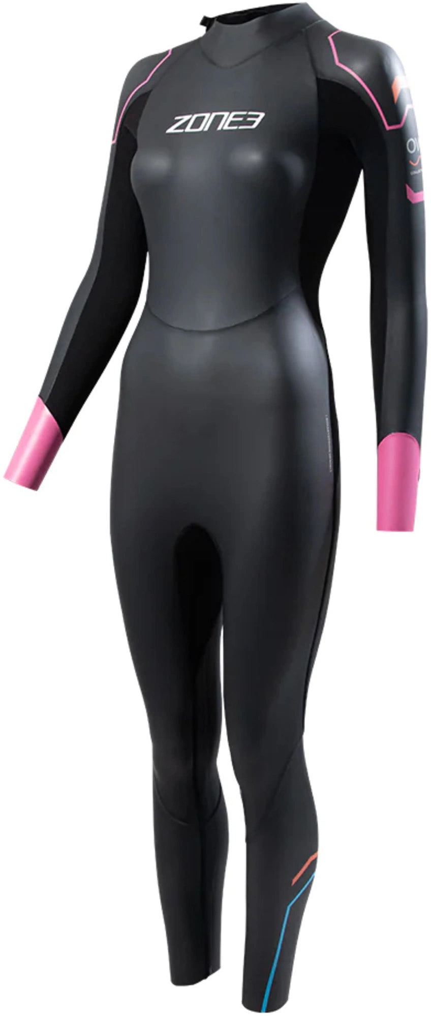 ZONE3 (ゾーンスリー) Women's Advance Wetsuit - Black/Pink/Silver