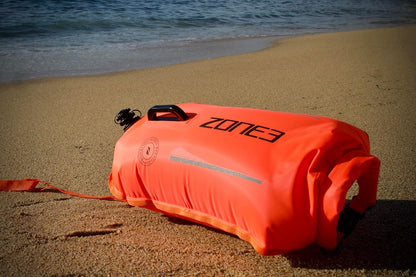 Zone3 Recycled 28L Safety Buoy / Dry Bag - Orange