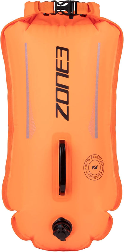 Zone3 Recycled 28L Safety Buoy / Dry Bag - Orange