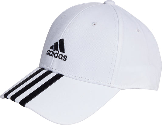 adidas 3 Stripes Cotton Twill Cap - White