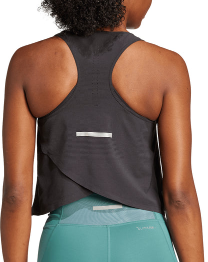 adidas ADI365 ClimaCool+ Womens Running Crop Top - Black