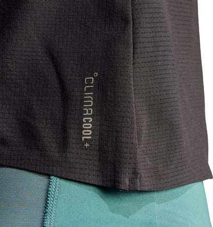 adidas ADI365 ClimaCool+ Womens Running Crop Top - Black