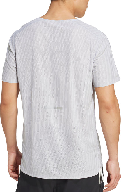adidas ADI365 ClimaCool+ Short Sleeve Mens Running Top - Grey
