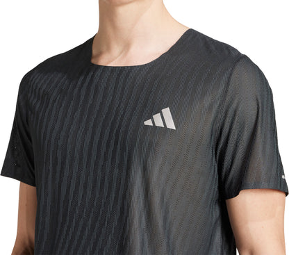 adidas ADI365 ClimaCool+ Short Sleeve Mens Running Top - Black