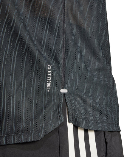 adidas ADI365 ClimaCool+ Short Sleeve Mens Running Top - Black