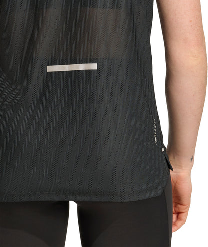 adidas ADI365 ClimaCool+ Short Sleeve Womens Running Top - Black