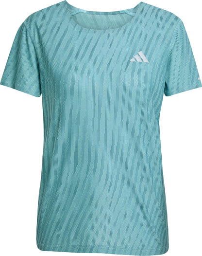 adidas ADI365 ClimaCool+ Short Sleeve Womens Running Top - Green