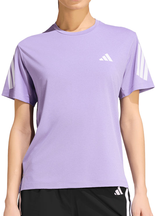 adidas ADI365 ClimaCool Short Sleeve Womens Running Top - Purple
