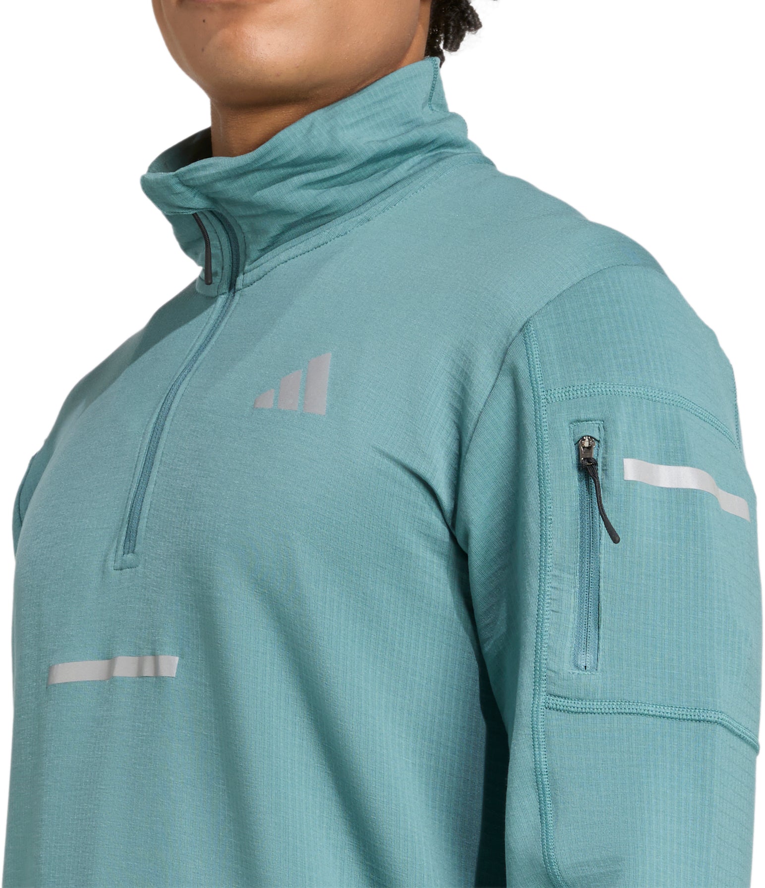 adidas Adi365 ClimaWarm+ Half Zip Long Sleeve Mens Running Top