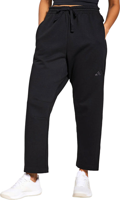 adidas ALL SZN Fleece Barrel Leg Womens Joggers - Black