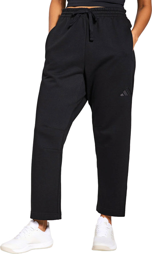 adidas ALL SZN Fleece Barrel Leg Womens Joggers - Black