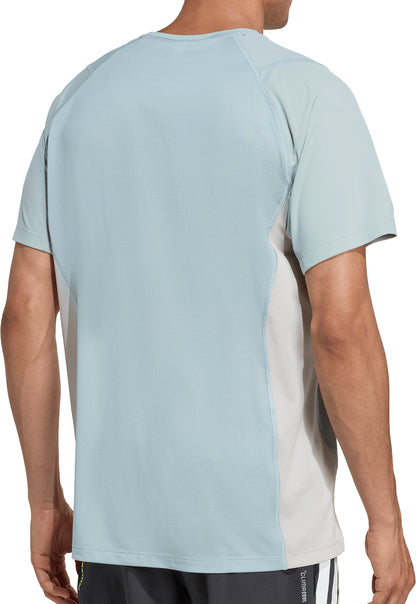 adidas Adi365 Breeze Short Sleeve Mens Running Top - Green