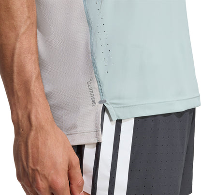 adidas Adi365 Breeze Short Sleeve Mens Running Top - Green