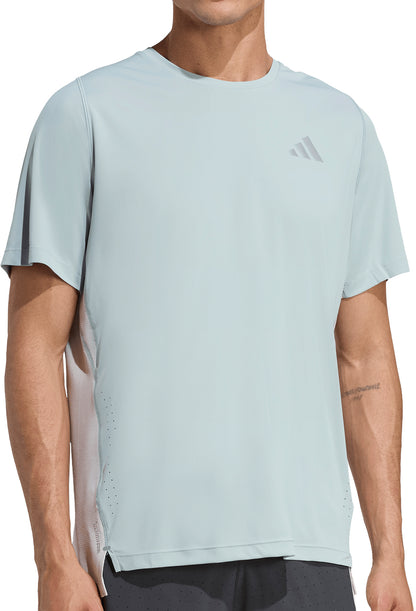 adidas Adi365 Breeze Short Sleeve Mens Running Top - Green