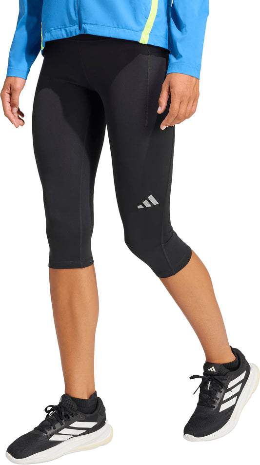 adidas Adi365 ClimaCool Womens 3/4 Capri Running Tights - Black