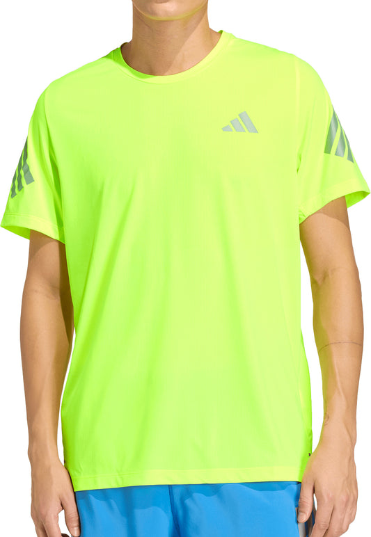 adidas Adi365 ClimaCool Short Sleeve Mens Running Top - Yellow