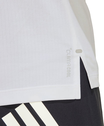 adidas Adi365 ClimaCool Short Sleeve Mens Running Top - White