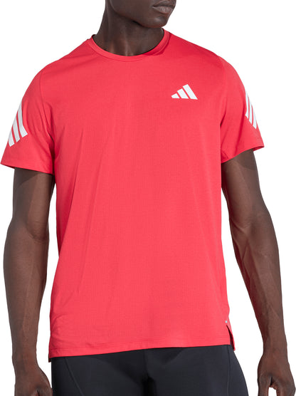 adidas Adi365 ClimaCool Short Sleeve Mens Running Top - Red
