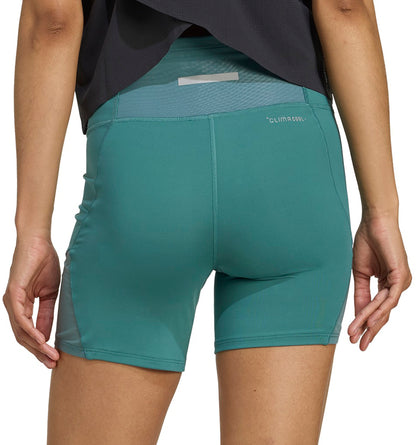 adidas Adi365 ClimaCool+ 5 Inch Womens Short Running Tights - Green