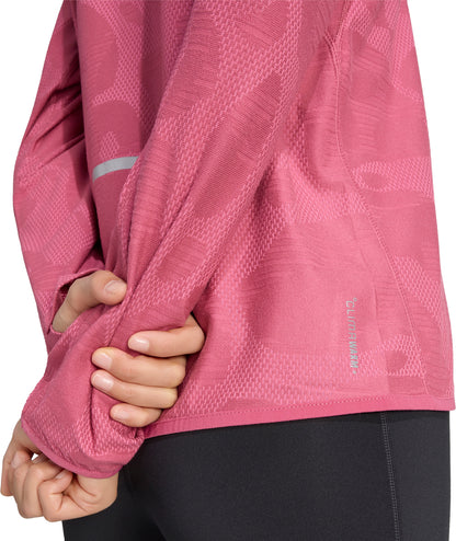 adidas Adi365 ClimaWarm Long Sleeve Half Zip Womens Running Top - Pink