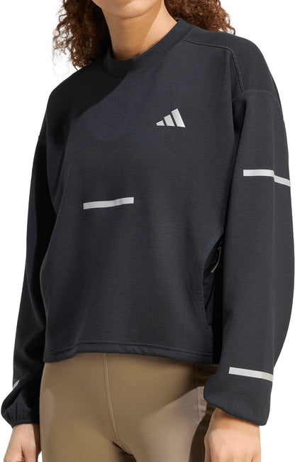 adidas Adi365 Long Sleeve Womens Running Top - Black