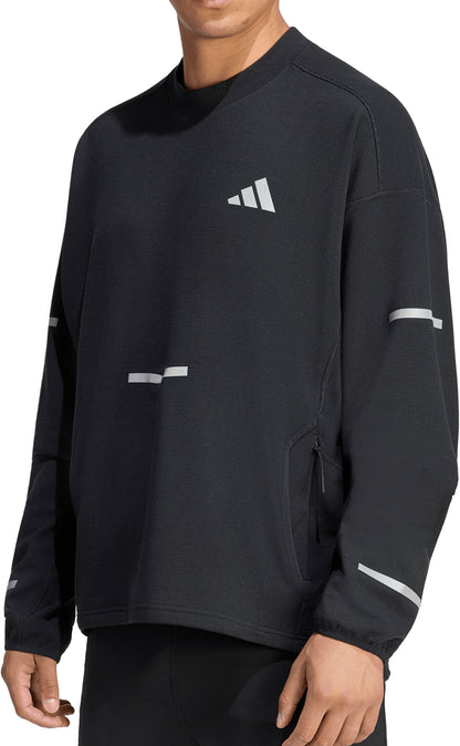 adidas Adi365 Long Sleeve Mens Running Top - Black