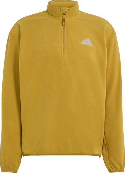 adidas Adi365 Essentials Winterized Fleece Half Zip Long Sleeve Mens Running Top - Yellow