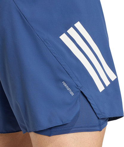 adidas Adi365 Formation 2 In 1 Mens Running Shorts - Blue
