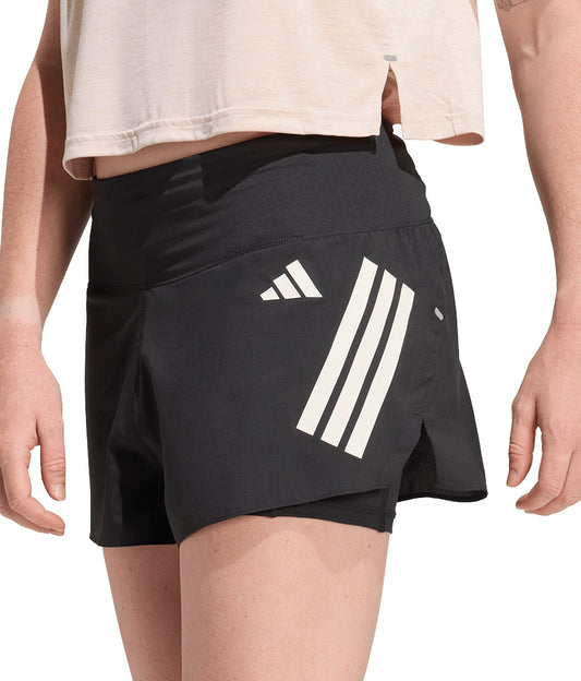 adidas Adi365 Formation 2 In 1 Womens Running Shorts - Black
