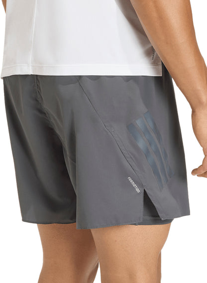 adidas Adi365 Formation 2 In 1 Mens Running Shorts - Grey