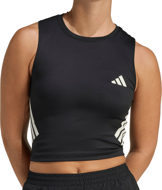 adidas Adi365 Iconic Womens Running Crop Top - Black