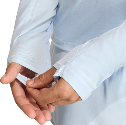 adidas Adi365 Iconic Half Zip Long Sleeve Womens Running Top - Blue