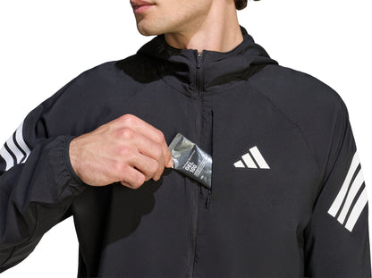 adidas Adi365 Iconic Mens Running Jacket - Black