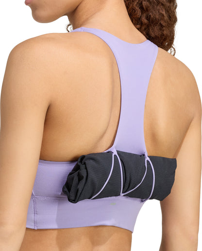 adidas Adi365 Pocket Medium Support Womens Sports Bra - Purple