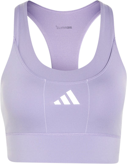 adidas Adi365 Pocket Medium Support Womens Sports Bra - Purple