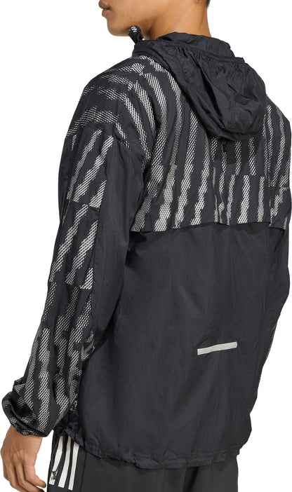 adidas Adi365 Reflective Mens Running Jacket - Black