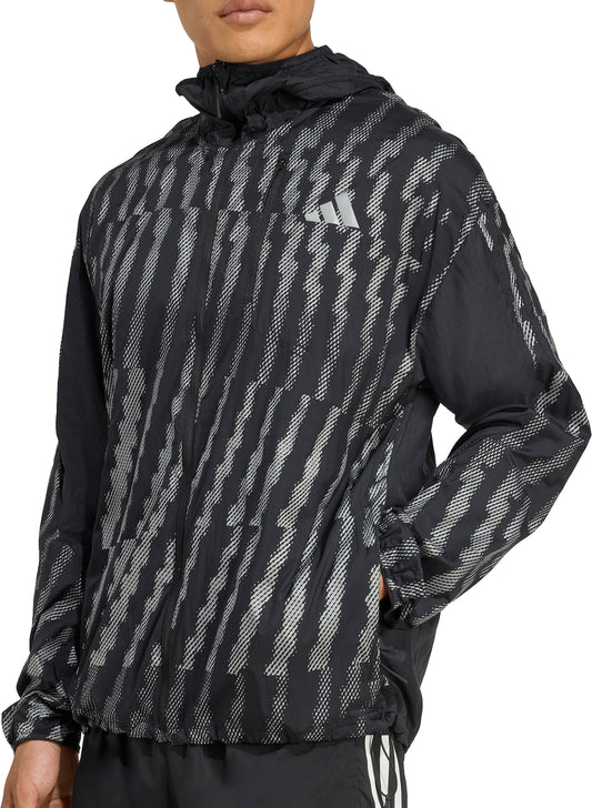 adidas Adi365 Reflective Mens Running Jacket - Black