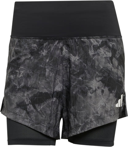 adidas Adi365 Spray Dye 2 In 1 Womens Running Shorts - Grey